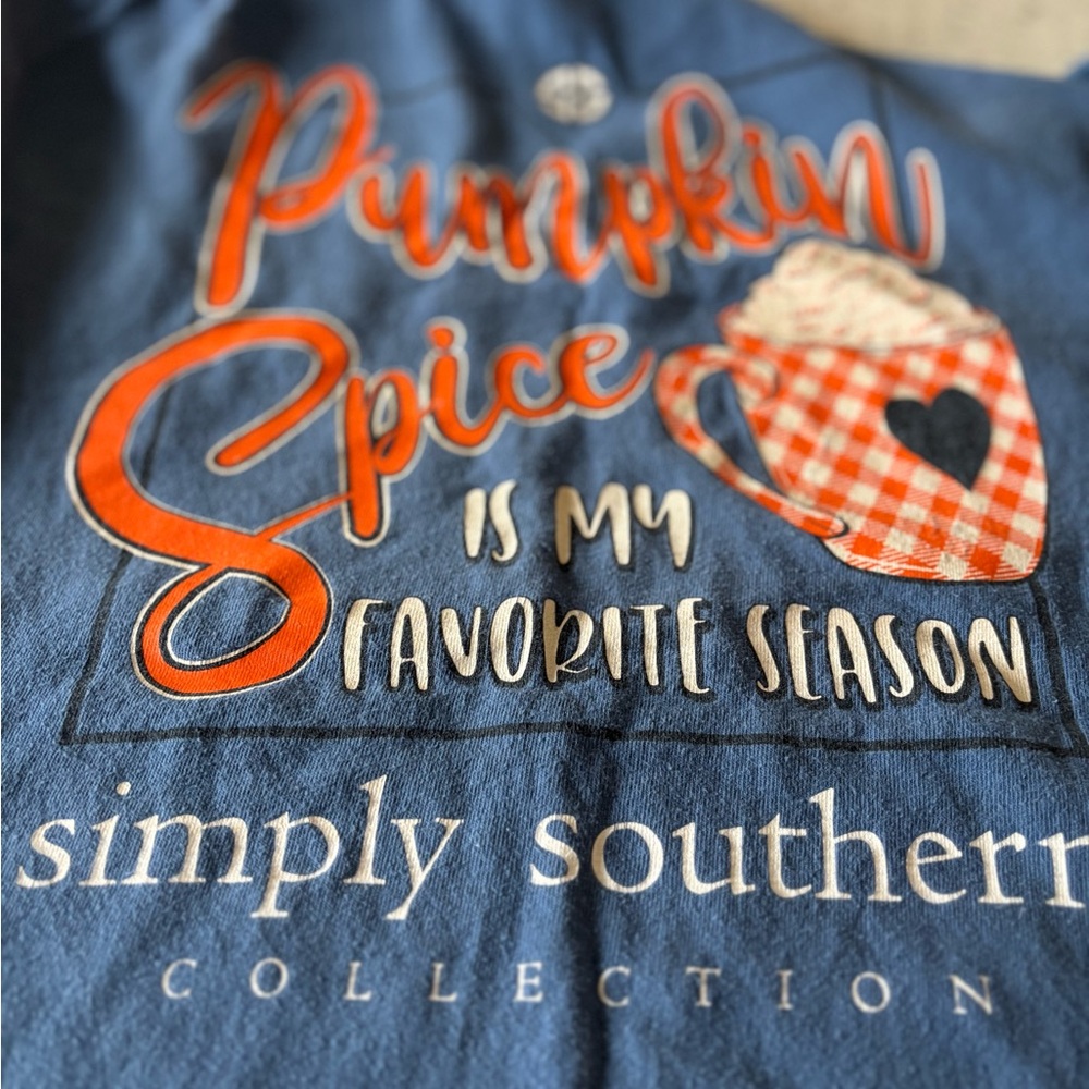 Simply Southern Blue Pumpkin Spice Shirt